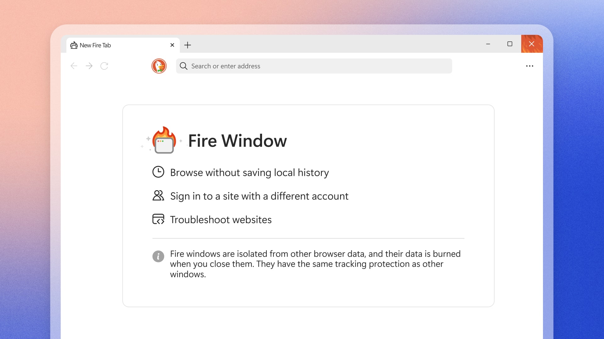 Added Fire Window